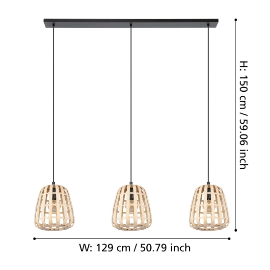 MONTEZUELO Lampa wisząca 390153 EGLO