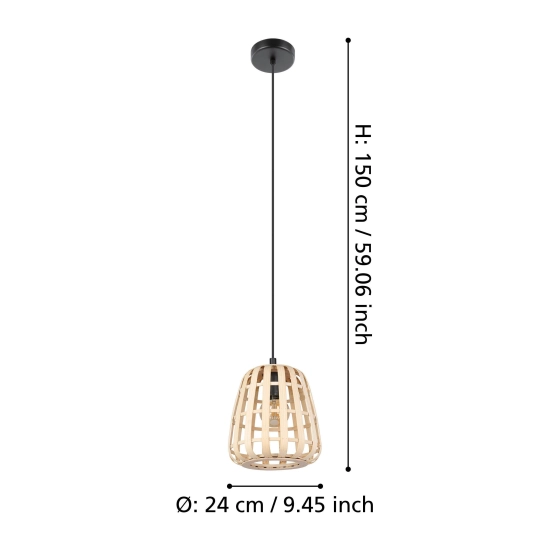 MONTEZUELO Lampa wisząca 390152 EGLO