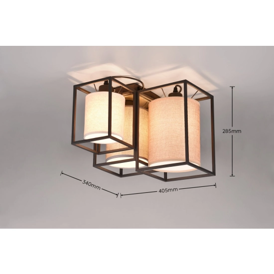 Plafon ROSS – 603130317 excl. 3x E27 · max. 25W TRIO