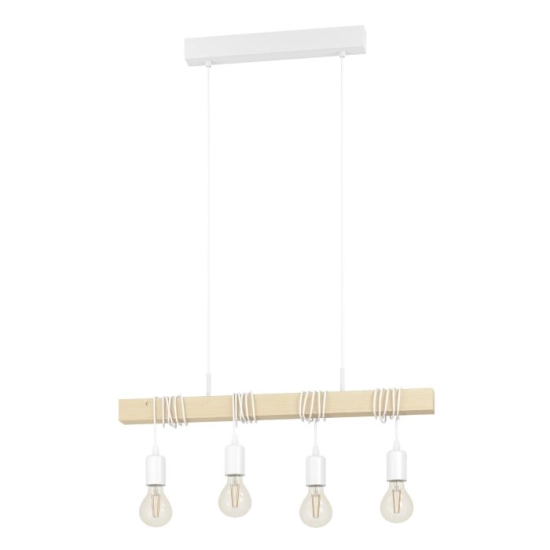TOWNSHEND Lampa wisząca 4xE27 biała 43704 EGLO