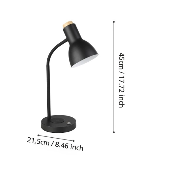 VERADAL-QI Lampa stołowa z funkcją ładowania bezprzewodowego 900628 EGLO