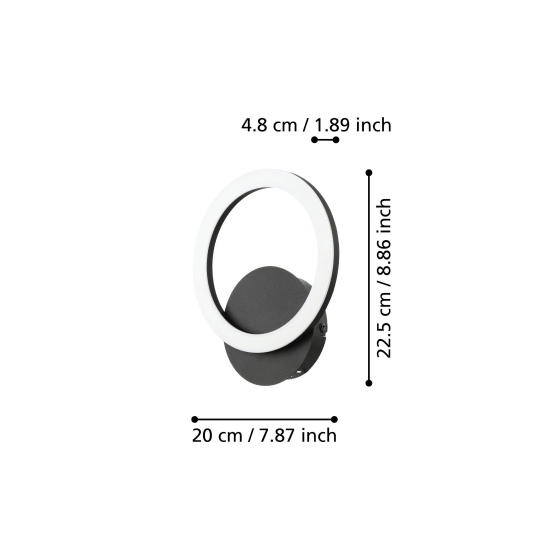 PARRAPOS-Z lampa ścienna 900324 EGLO