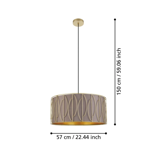 COROJAL Lampa wisząca 390206 EGLO