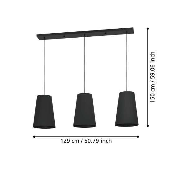 PETROSA Lampa wisząca 390133 EGLO