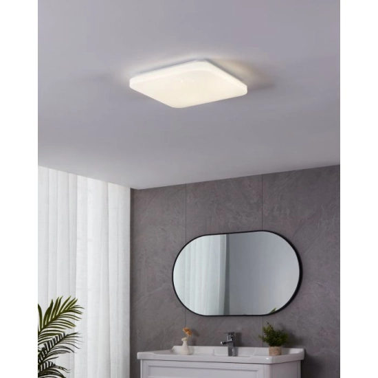 FRANIA-S Plafon łazienkowy LED 33x33 cm 4000K IP44 biały lampa ścienna / sufitowa 900364 EGLO
