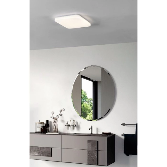 FRANIA-S Plafon łazienkowy LED 33x33 cm 4000K IP44 biały lampa ścienna / sufitowa 900364 EGLO