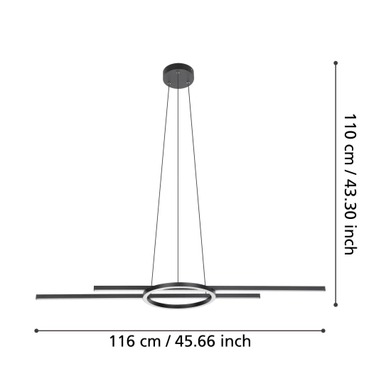 ZILLERIO-Z Lampa wisząca 900398 EGLO