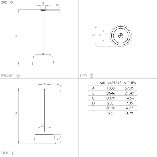 ALMERIMAR Lampa wisząca 390173 EGLO
