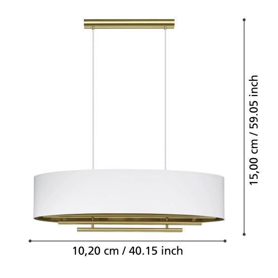 PINETARA Lampa wisząca 390182 EGLO