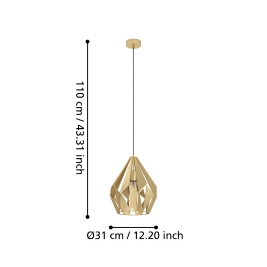 CARLTON Lampa wisząca 43814 EGLO