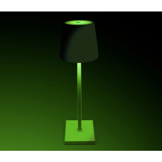 BLACK 3,5W RGB+WW TABLE LAMP RECHARGEABLE USB SOCKET IP54 DIMMABLE 61082/B/RGBW ONE LIGHT