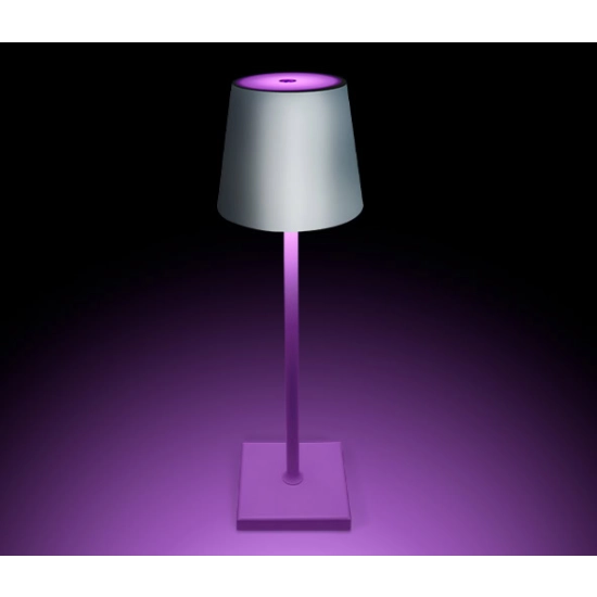 WHITE 3,5W RGB+WW TABLE LAMP RECHARGEABLE USB SOCKET IP54 DIMMABLE 61082/W/RGBW ONE LIGHT