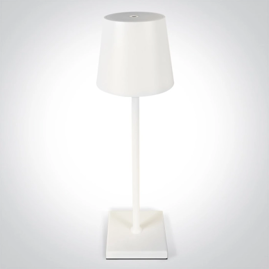 WHITE 3,5W WW TABLE LAMP RECHARGEABLE USB SOCKET IP54 DIMMABLE 61082/W ONE LIGHT