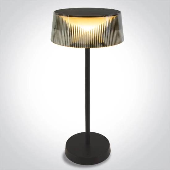 BLACK TABLE LAMP 2w WW IP44 USB RECHARGEABLE DIMMABLE 61106/B/W ONE LIGHT
