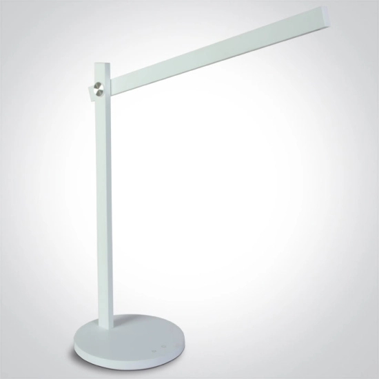 WHITE TABLE LAMP LED 5,5W CCTV DIMMABLE 230V EU PLUG 61108/W/V ONE LIGHT
