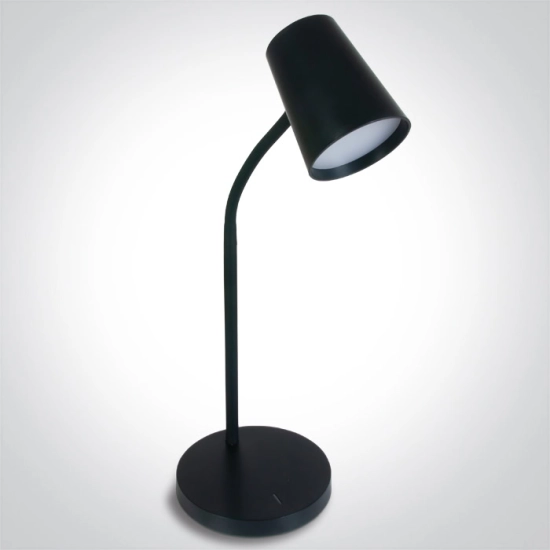 BLACK TABLE LAMP LED 5W WW DIMMABLE 230V EU PLUG 61110/B/W ONE LIGHT