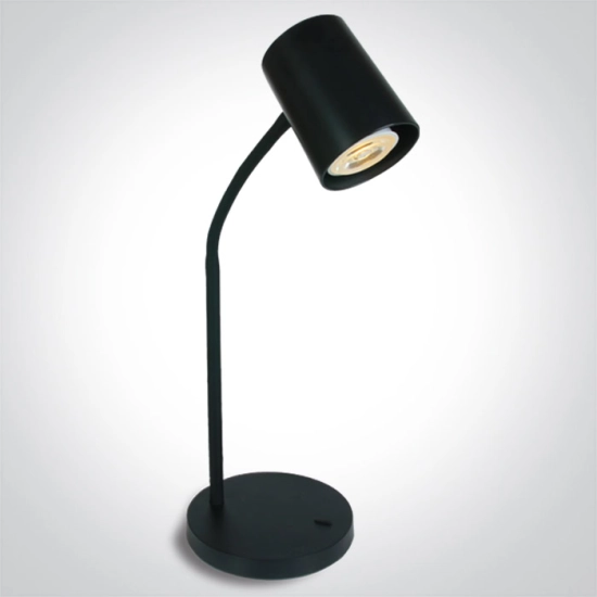 BLACK TABLE LAMP GU10 10W EU PLUG 61110A/B ONE LIGHT