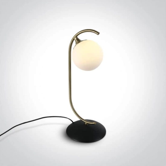 kinkiecik.pl Carla S 61116/BBS matowa mosiężna lampa stołowa z oprawką G9 9W 100-240V ONE LIGHT
