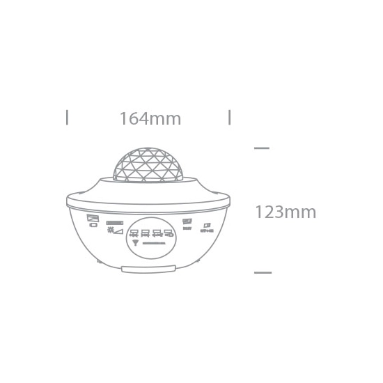 Projektor i głośnik STAR 8W 61136 One Light