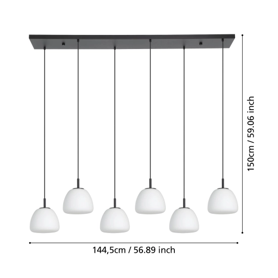 BALMES Lampa wisząca 390203 EGLO