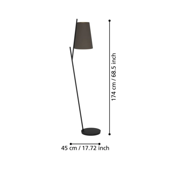 PETROSA Lampa podłogowa 390197 EGLO