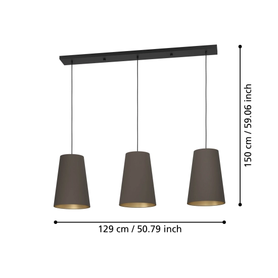 PETROSA Lampa wisząca 390196 EGLO