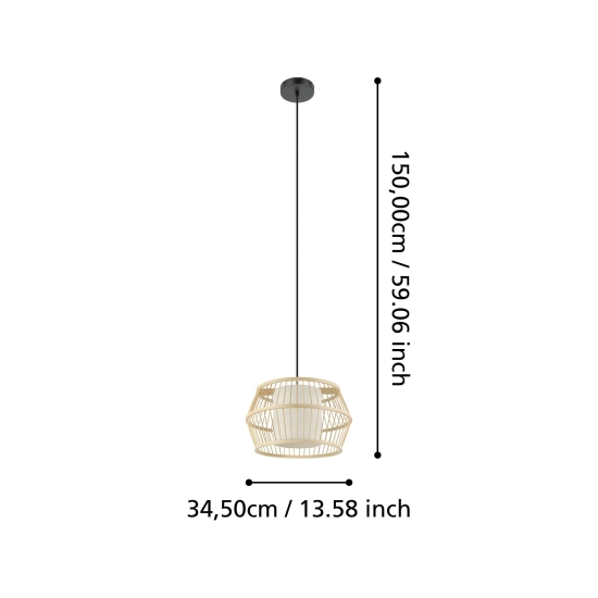 MONTERROSO Lampa wisząca 390233 EGLO