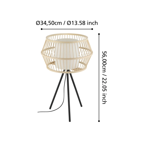 MONTERROSO Lampa stołowa 390235 EGLO