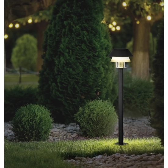 CHIAPPERA Słupek oświetleniowy E27 80 cm czarny zewnętrzna lampa stojąca 900803 EGLO