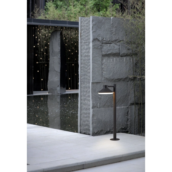 NINNARELLA Słupek oświetleniowy GU10 74,5 cm czarny zewnętrzna lampa stojąca 900689 EGLO