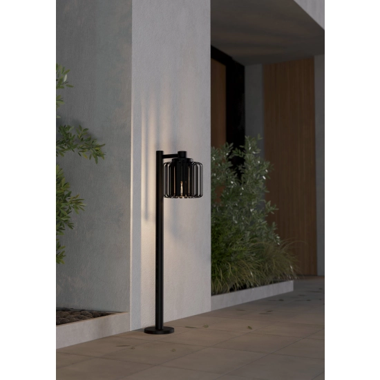 SELINUS Słupek oświetleniowy E27 84,5 cm czarny zewnętrzna lampa stojąca 900684 EGLO