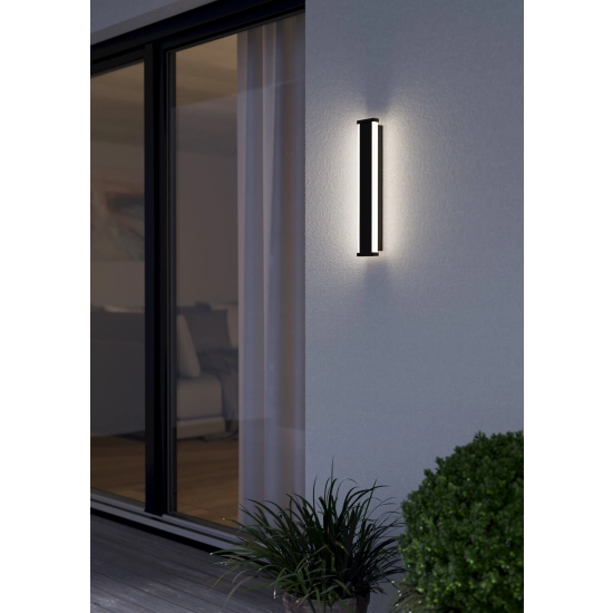 NEVIANO lampa ścienna kinkiet zewnętrzny LED 38cm czarny 900676 EGLO