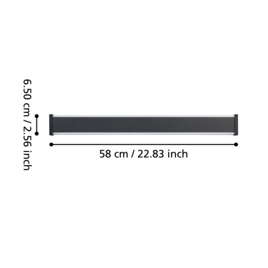 NEVIANO lampa ścienna kinkiet zewnętrzny LED 58cm czarny 900677 EGLO