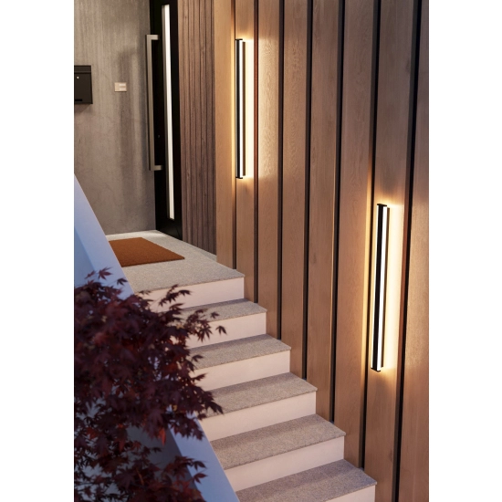 NEVIANO lampa ścienna kinkiet zewnętrzny LED 97cm czarny 900678 EGLO
