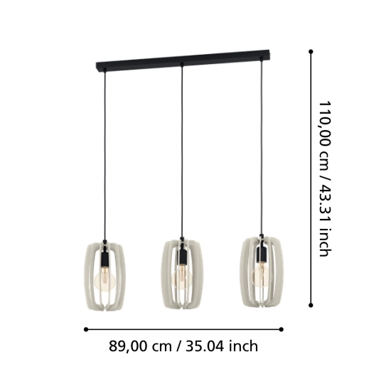 kinkiecik.pl BAJAZZARA Lampa wisząca 900503 EGLO