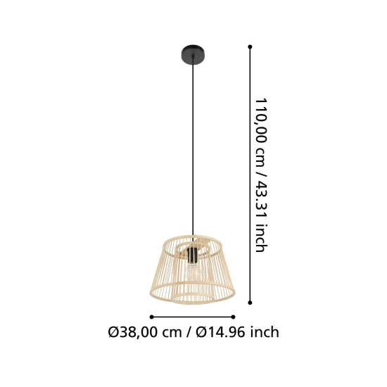 HYKEHAM Lampa wisząca 43852 EGLO