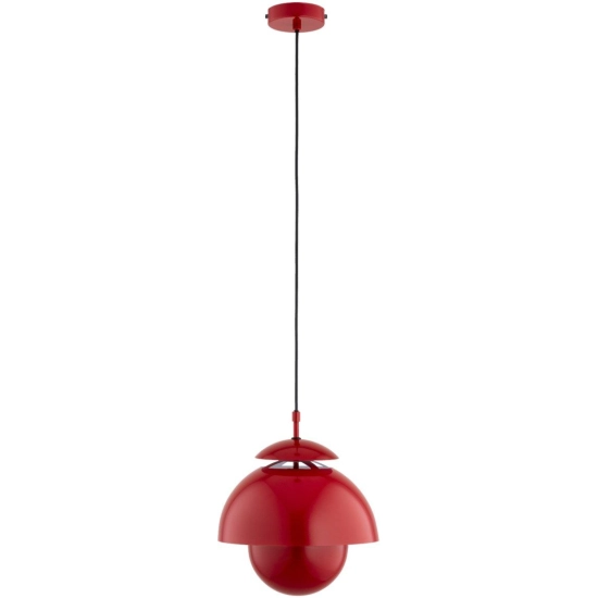 Lampa wisząca RUNO 1xE27 czerwony 61481 ALFA