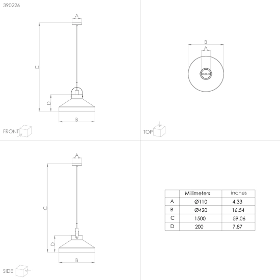 ESTEPONA Lampa wisząca 390226 EGLO