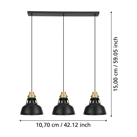 ESPINARDO Lampa wisząca 390231 EGLO