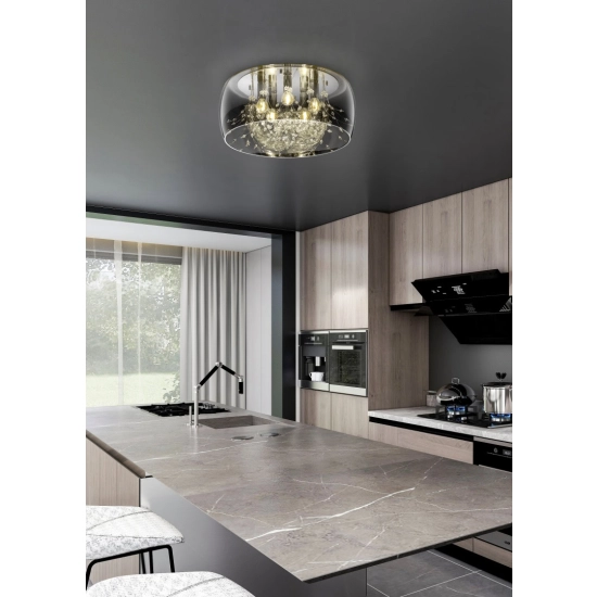 Plafon CRYSTEL – 616700506 excl. 5x E14 · max. 28W TRIO