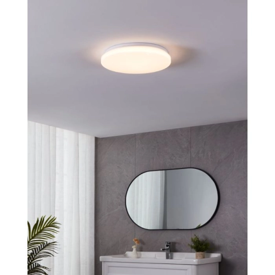 FRANIA-S Plafon łazienkowy LED 31 cm 3000K IP44 biały lampa ścienna / sufitowa 900619 EGLO