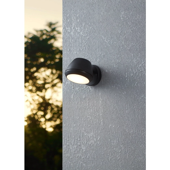 NIVAROLO lampa ścienna kinkiet zewnętrzny GU10 LED czarny 900675 EGLO