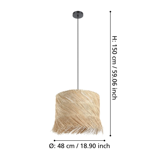 PAISANO Lampa wisząca 390238 EGLO