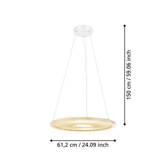 DEHESA Lampa wisząca 390297 EGLO