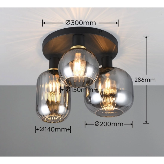 DIVA – 619800332 excl. 3x E27 · max. 10W TRIO