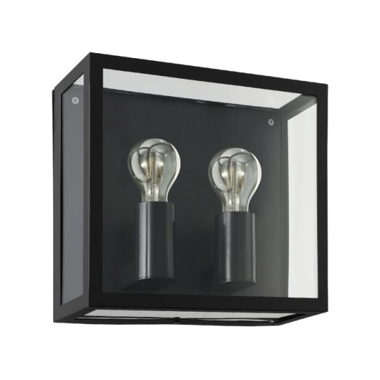 ALAMONTE 1 lampa ścienna kinkiet zewnętrzny 2 x E27 czarny 900698 EGLO