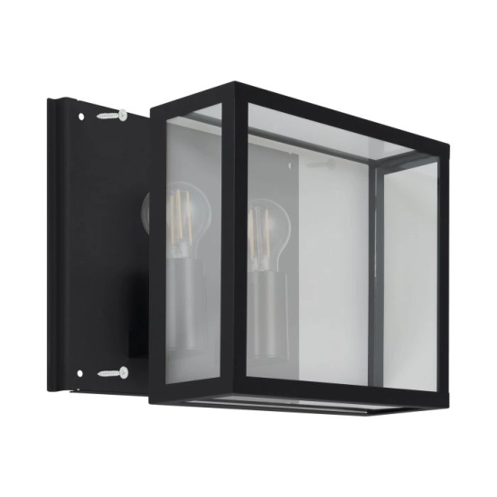 ALAMONTE 1 lampa ścienna kinkiet zewnętrzny 2 x E27 czarny 900698 EGLO