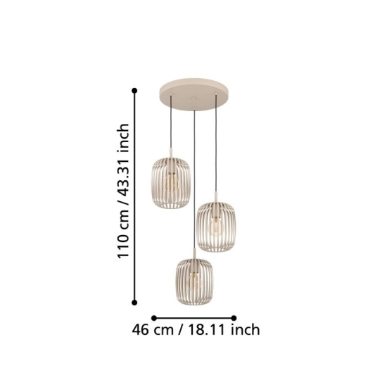ROMAZZINA Lampa wisząca 900687 EGLO