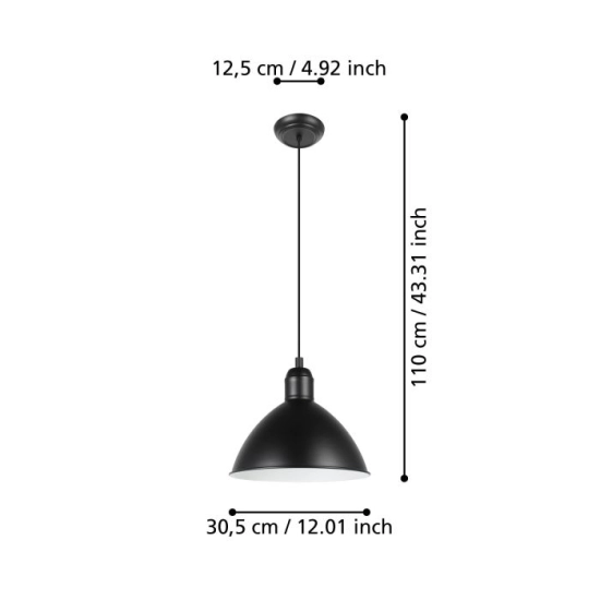 PRIDDY Lampa wisząca 43878 EGLO