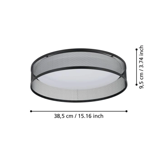 LUPPINERIA oprawa sufitowa plafon LED 38 cm 900795 EGLO